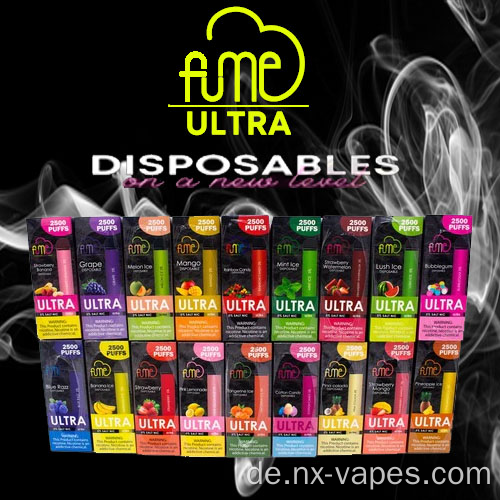 Ultra -Einweg -Vape 2500 Puffs teck